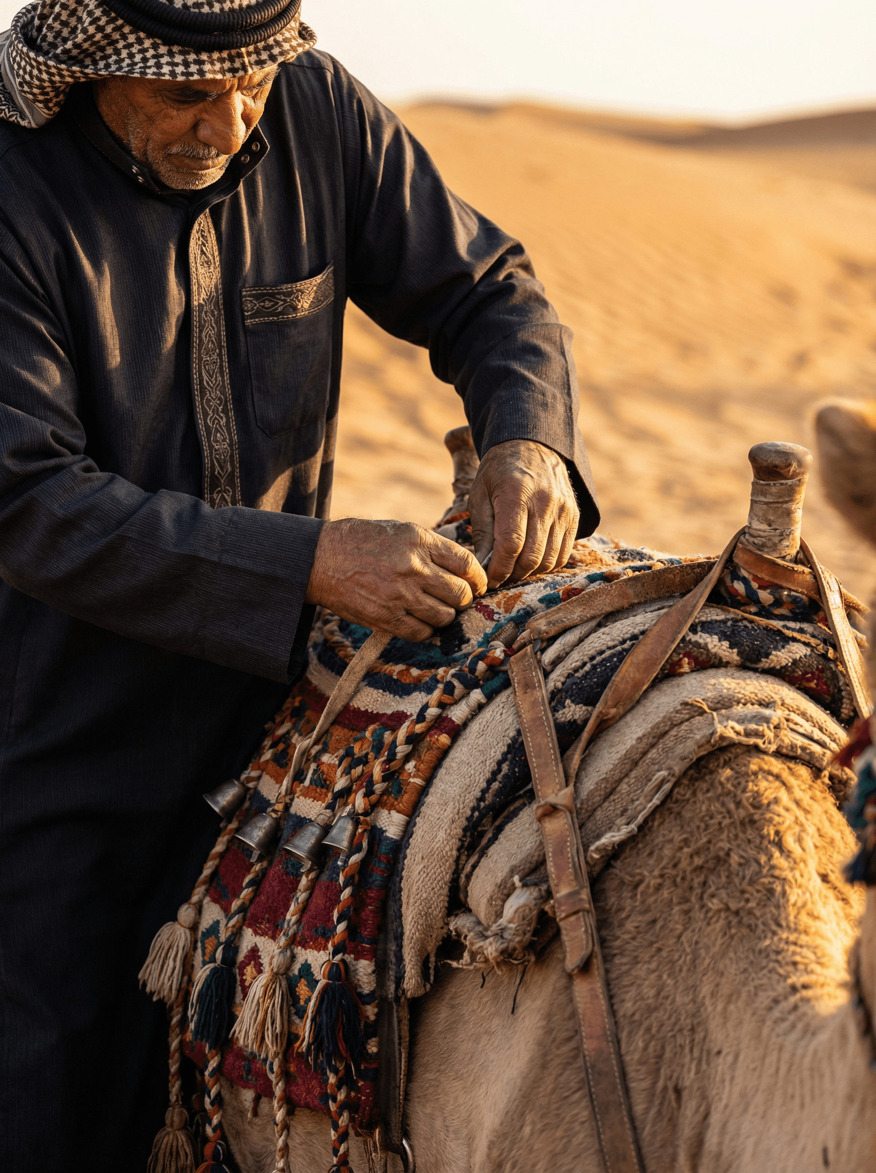 Experience the desert's silence and scale at a pace unchanged for thousands of years