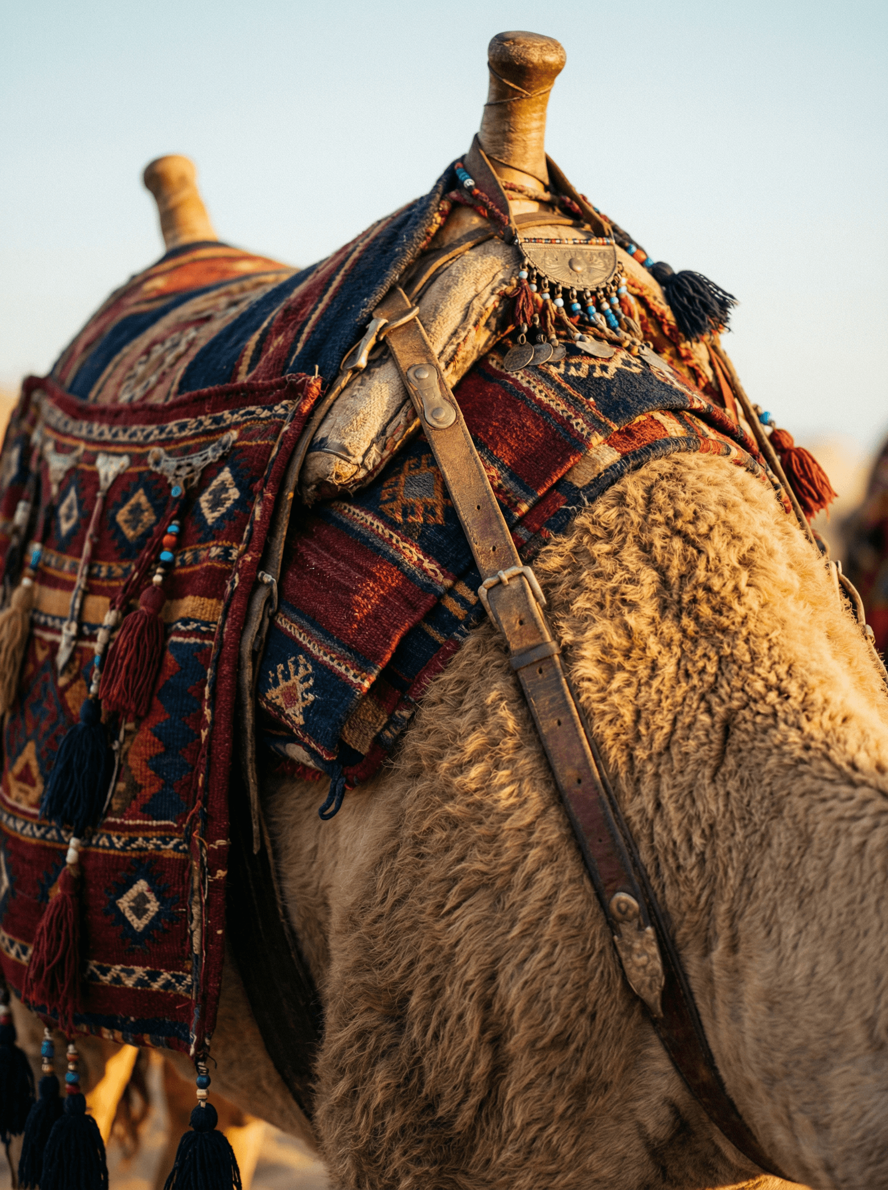 Guided camel trek with experienced Bedouin handler