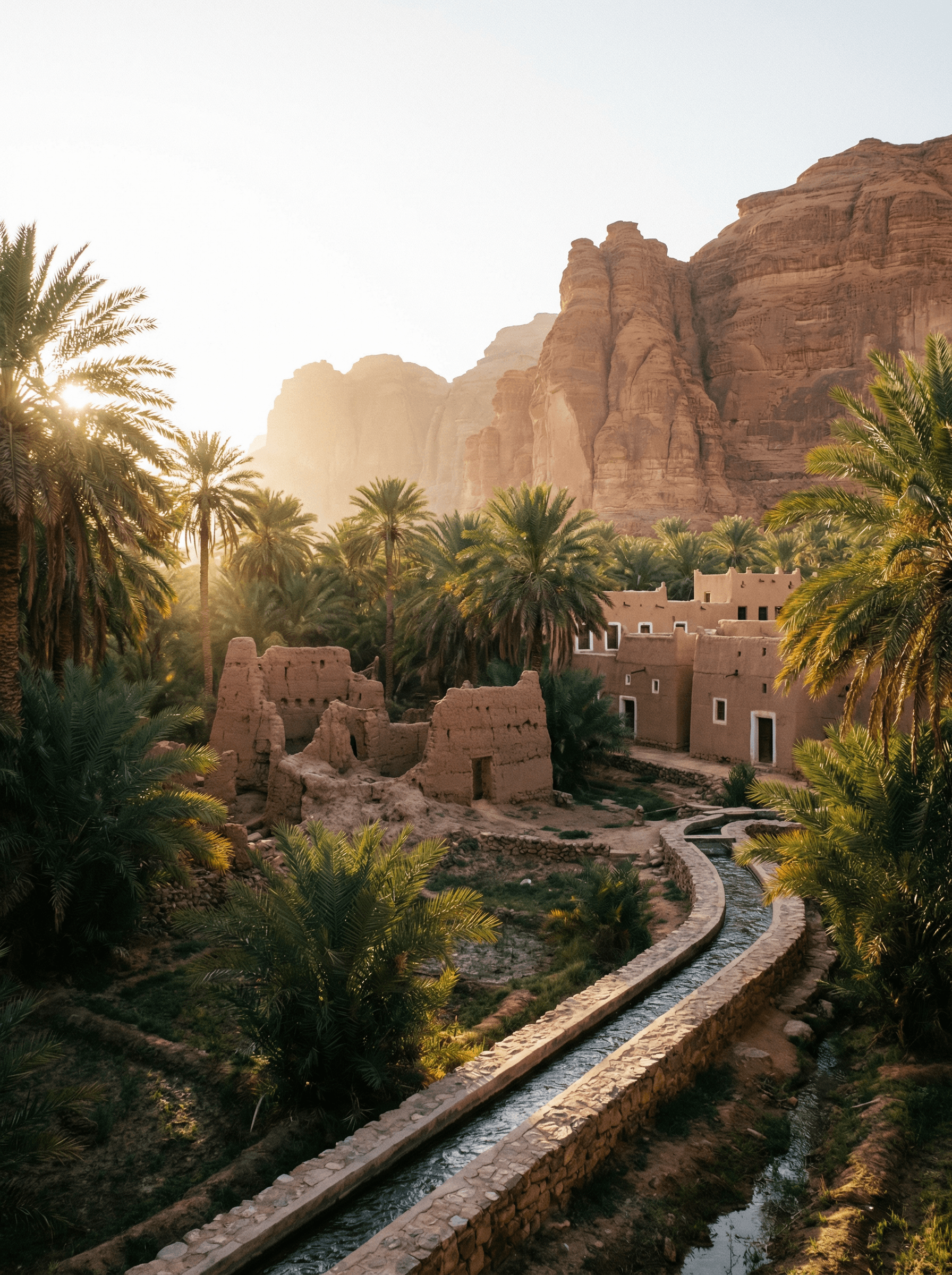 Walk the atmospheric lanes of AlUla's 900-year-old mud-brick old town