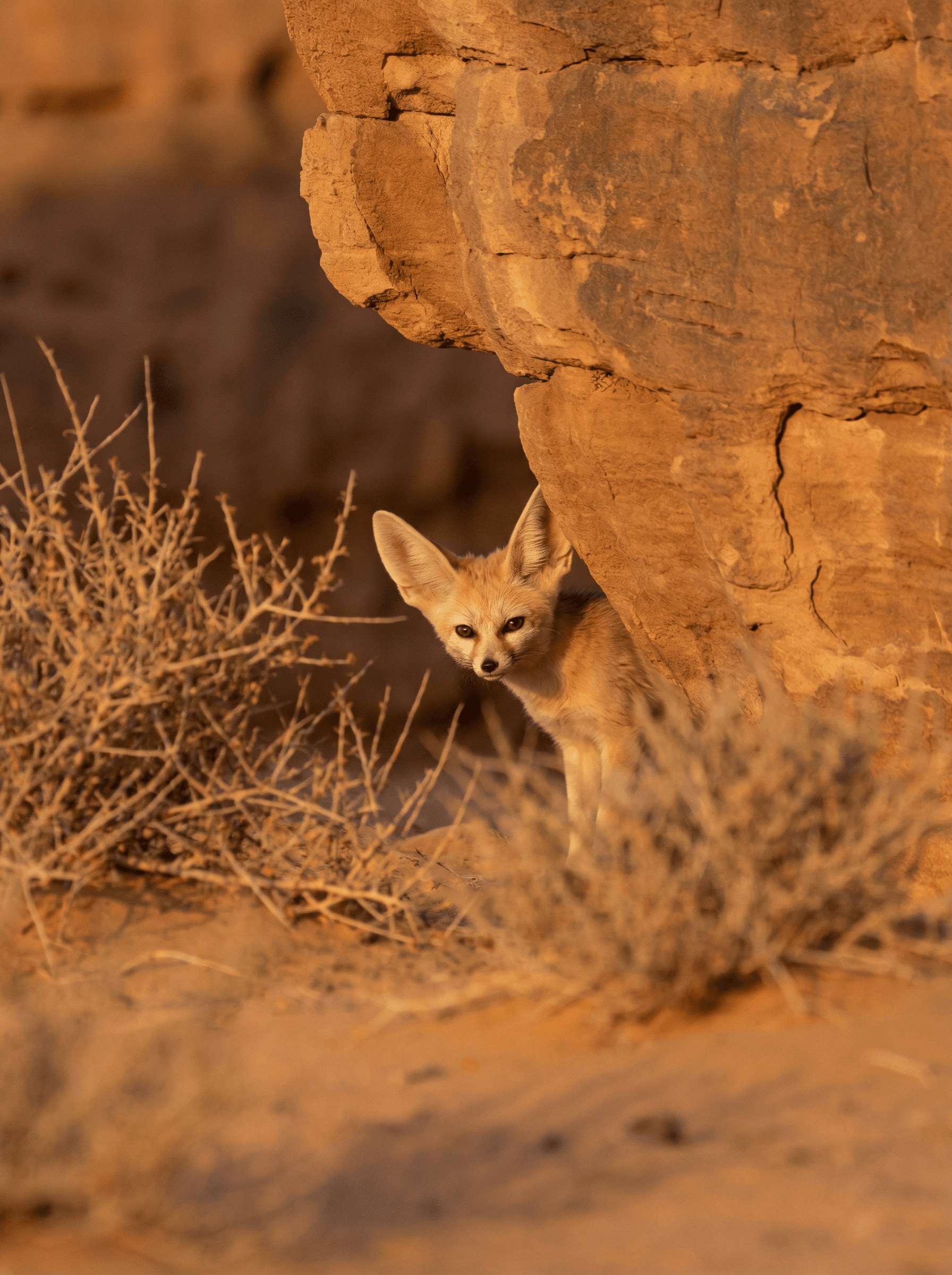 Pause at a curated desert viewpoint for Arabic coffee and dates as the sunset paints the landscape in gold