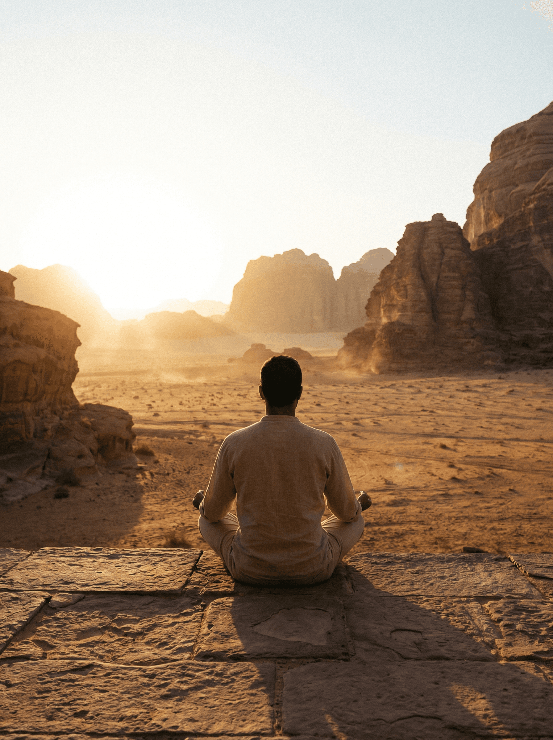 Conclude your session in a private outdoor relaxation pavilion overlooking the desert