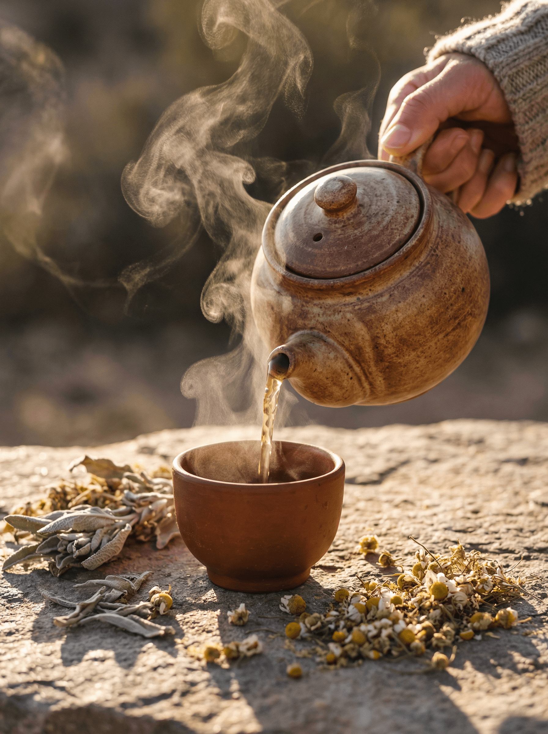 Access to the relaxation pavilion and mineral plunge pool