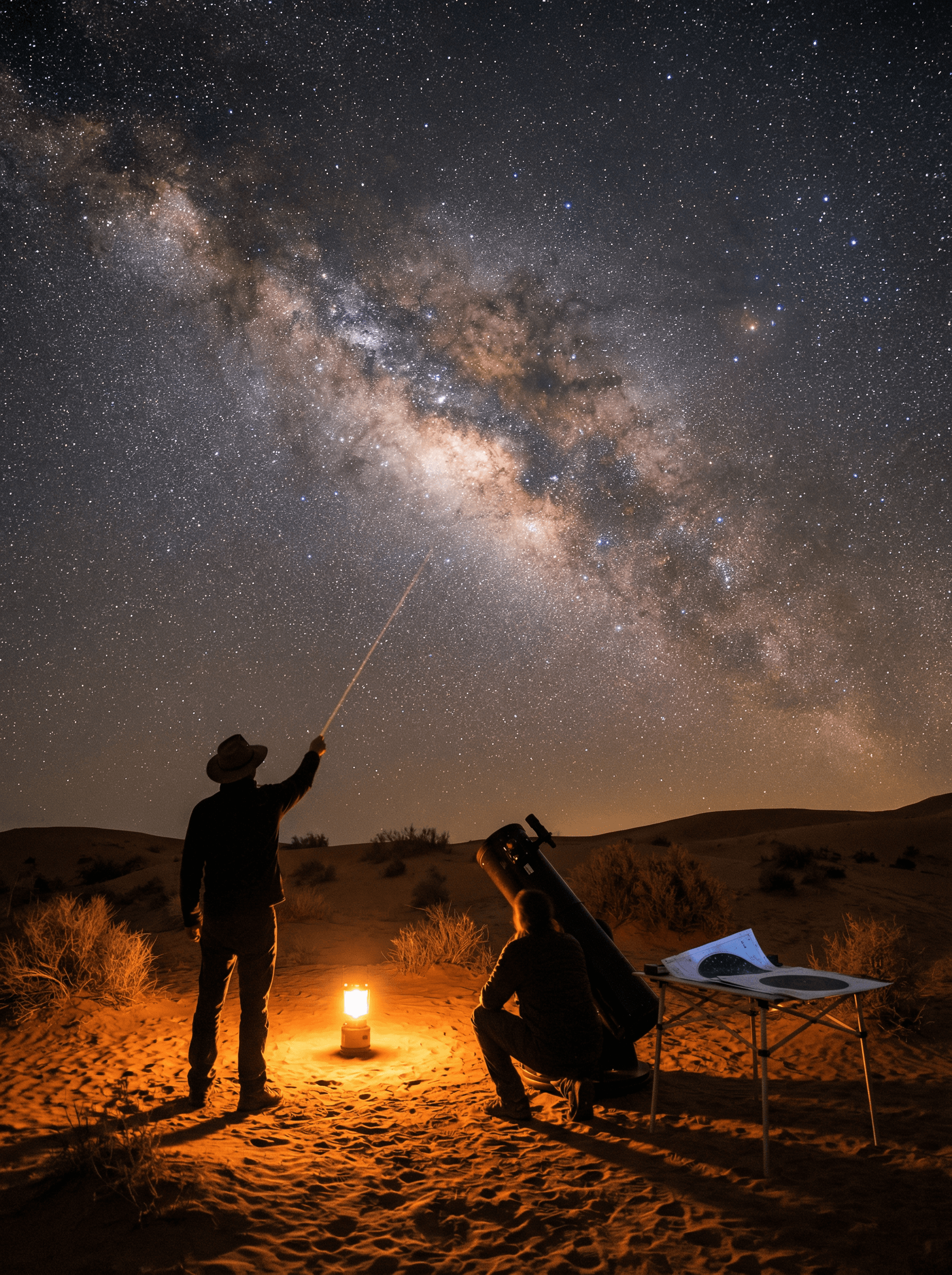 Observe planets, nebulae, and galaxies through our professional-grade 12-inch Dobsonian telescope